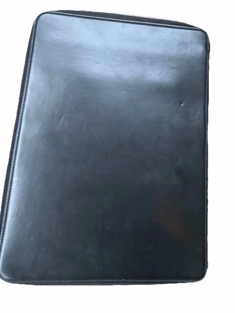 Vintage S. T. Dupont Full Zippered 100% Leather Document Holder Case Black